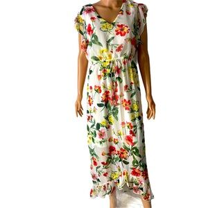EnFocus Studio Floral flowy one piece dress SZ M/L
